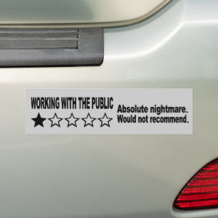 Autocollant De Voiture Un avis d'une étoile