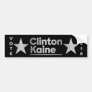 Autocollant De Voiture Un butin de double étoile de Clinton Kaine 2016