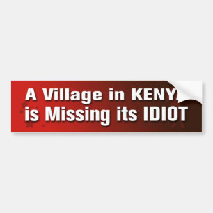 Autocollant De Voiture Un village au Kenya manque son Sti de pare-chocs