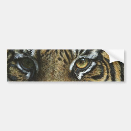 Autocollant De Voiture Un visage de tigre (Devant)