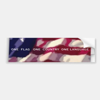 Autocollant De Voiture Une langue du pays un du drapeau un