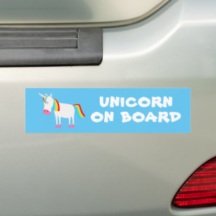 Autocollant De Voiture Unicorne à bord