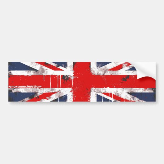 Autocollant De Voiture Union Jack - adhésif pour pare-chocs (Devant)