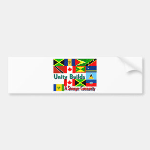 Autocollant De Voiture Unité caraïbe-canada