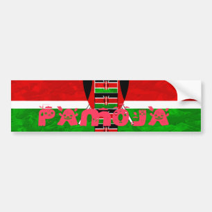 Autocollant De Voiture Unité du drapeau kényan : Tuko Pamoja Design