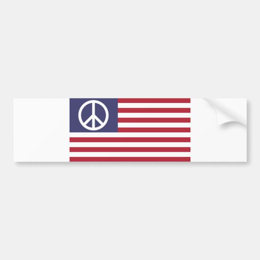 Autocollant De Voiture United States Peace Flag (Devant)