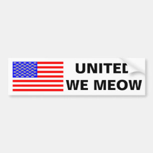 Autocollant De Voiture United We Meow