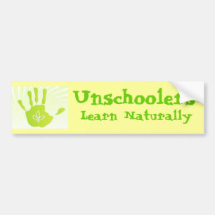 Autocollant De Voiture Unschoolers apprennent naturellement