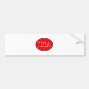 Autocollant De Voiture USA Rouge Blanc et Bleu 3 Le MUSÉE Zazzle Cadeaux