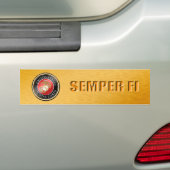 Autocollant De Voiture USMC Semper Fi Bumper Sticker (En voiture)