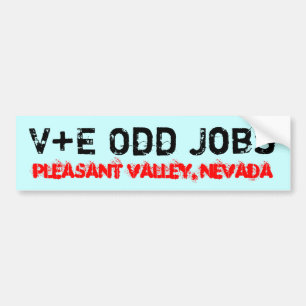 Autocollant De Voiture V+Les travaux impairs d'E