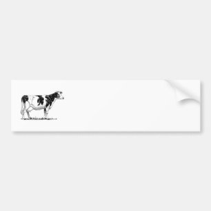 Autocollant De Voiture Vache du Holstein