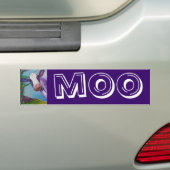 Autocollant De Voiture Vache pourpre (En voiture)