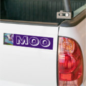 Autocollant De Voiture Vache pourpre (Sur camion)