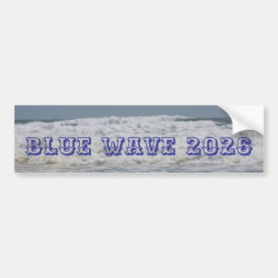 Autocollant De Voiture Vague Bleue 2026 