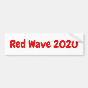 Autocollant De Voiture Vague rouge 2020 - slogan politique républicain