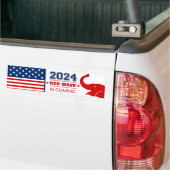 AUTOCOLLANT DE VOITURE VAGUE ROUGE 2024 (Sur camion)