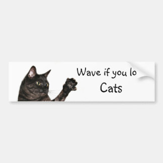 Autocollant De Voiture Vague si vous aimez les chats