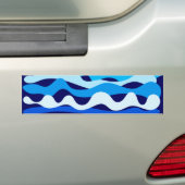 Autocollant De Voiture Vagues bleues (En voiture)