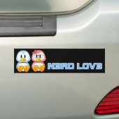Autocollant De Voiture Valentine nerd : Le geek Leet d'ordinateur parlent (En voiture)