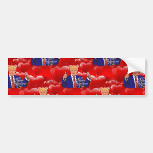 Autocollant De Voiture valentines day donald trump