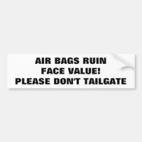 Valeur nominale de ruine d'airbags Tailgaters