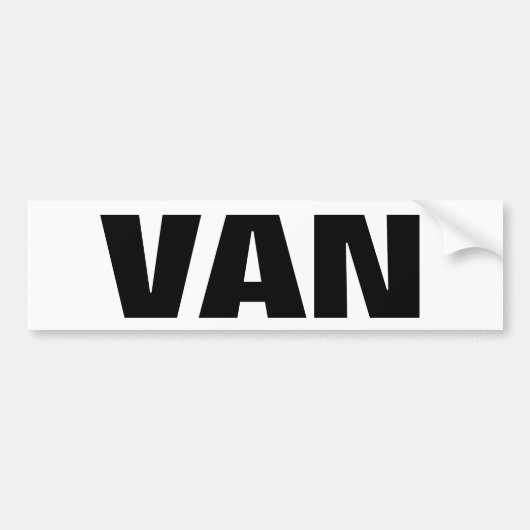 Autocollant De Voiture Van évident (Devant)