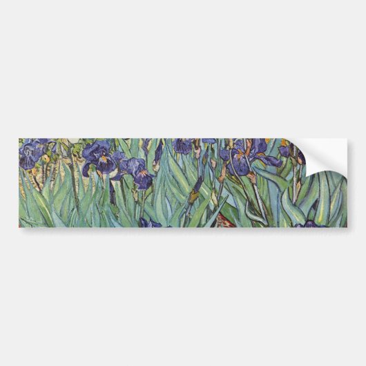 Autocollant De Voiture Van Gogh Irises Peinture impressionniste (Devant)