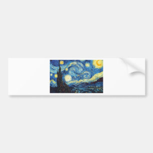 Autocollant De Voiture Van Gogh l'art vintage de la nuit étoilée 1889