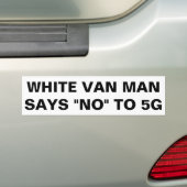 Autocollant De Voiture Van man blanc dit non à 5G (En voiture)