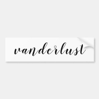 Autocollant De Voiture Van Voyage camping jouer wanderlust = vanderlust