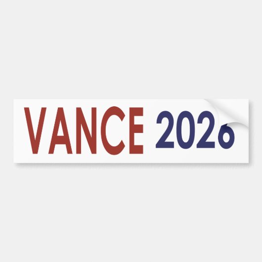 Autocollant De Voiture Vance 2026 (Devant)