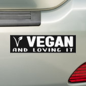Autocollant De Voiture Vegan et l'aimer, l'activisme (En voiture)
