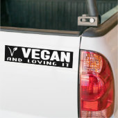 Autocollant De Voiture Vegan et l'aimer, l'activisme (Sur camion)