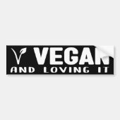 Autocollant De Voiture Vegan et l'aimer, l'activisme (Devant)