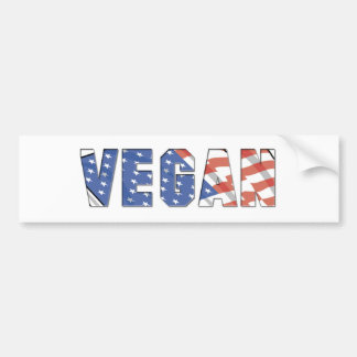 Autocollant De Voiture Vegan patriotique
