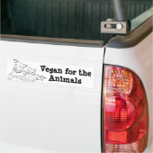 Autocollant De Voiture Vegan pour les animaux (Sur camion)