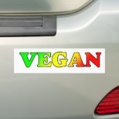 Autocollant De Voiture Végétalien de Rasta (En voiture)