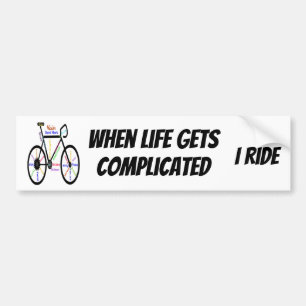Autocollant De Voiture Vélo Motivationnel, Vélo, Citation À Vélo