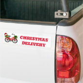 Autocollant De Voiture vélo xmas (Sur camion)