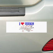 AUTOCOLLANT DE VOITURE VENISON (En voiture)