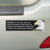 Autocollant De Voiture Vente de la liberté de la postérité (En voiture)