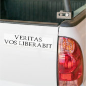 Autocollant De Voiture Veritas Vos Liberabit (Sur camion)