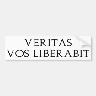 Autocollant De Voiture Veritas Vos Liberabit