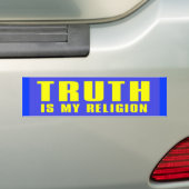 Autocollant De Voiture vérité ma religion (En voiture)
