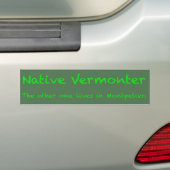 Autocollant De Voiture Vermont autochtone (En voiture)