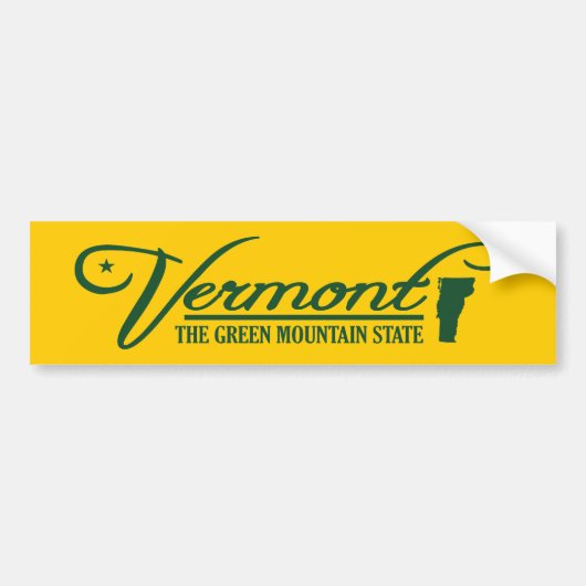Autocollant De Voiture Vermont (État du mien) (Devant)