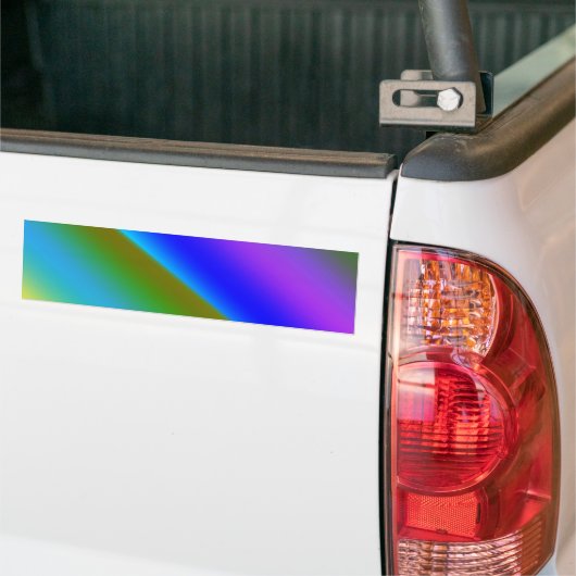Autocollant De Voiture Vert bleu arc-en-ciel texture abstraite motif art  (Sur camion)