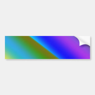 Autocollant De Voiture Vert bleu arc-en-ciel texture abstraite motif art 