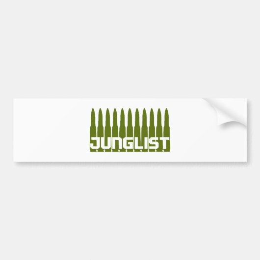 Autocollant De Voiture Vert de Junglist (Devant)